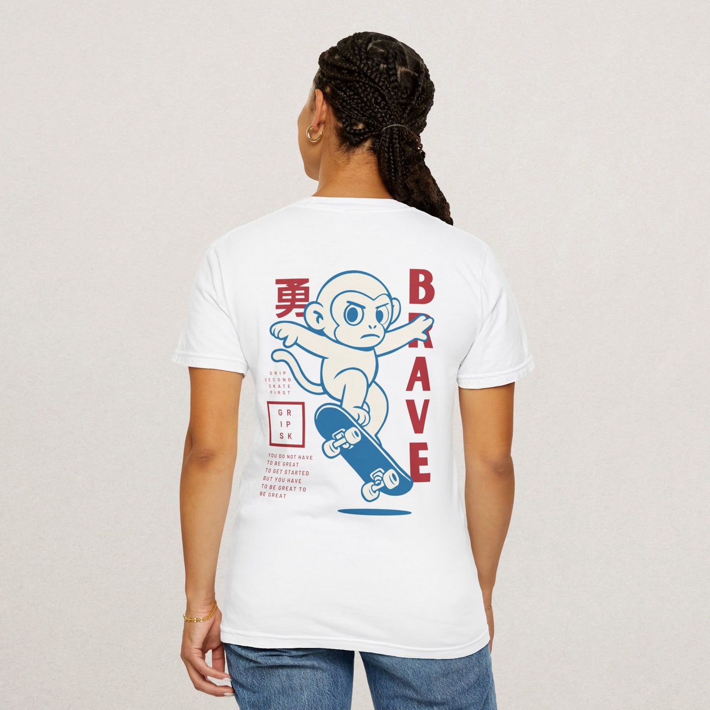 Brave Graphic T-Shirt, Unisex Casual Tee