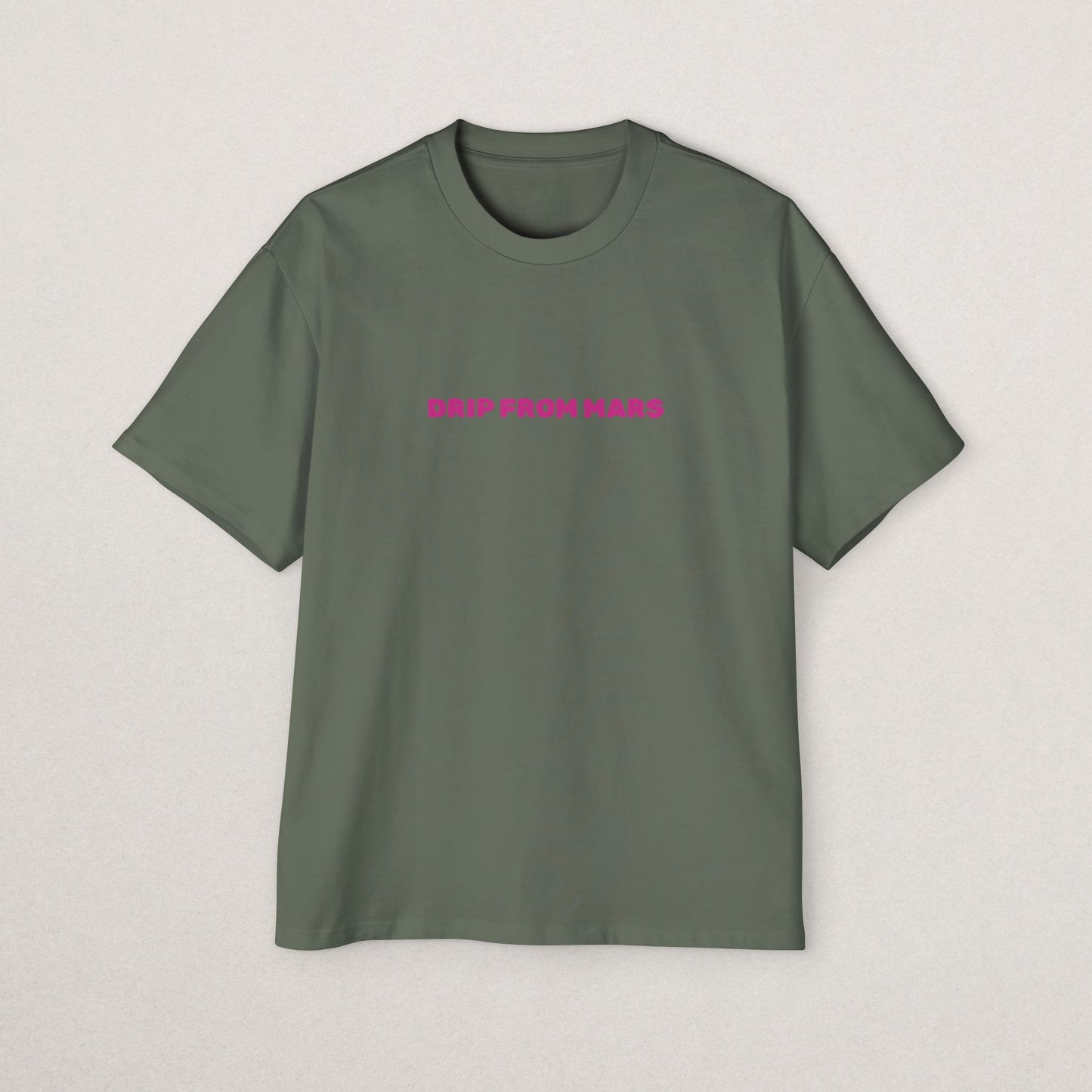 Men's Heavy Oversized Tee with 'Drip From Mars'