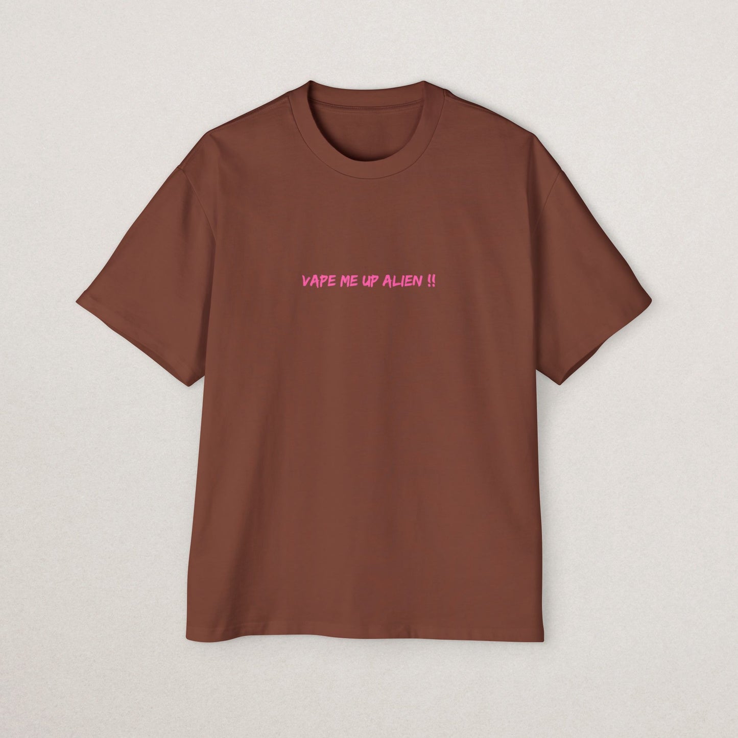 Vape Me Up Alien Oversized Tee - Casual Statement Shir