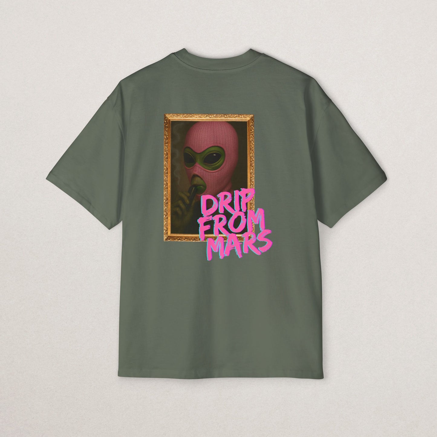 Men's Heavy Oversized Tee with 'Drip From Mars'