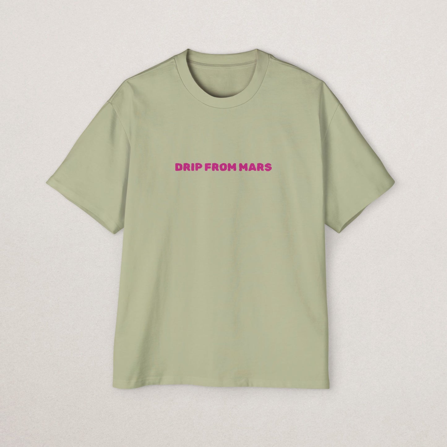 Men's Heavy Oversized Tee with 'Drip From Mars'
