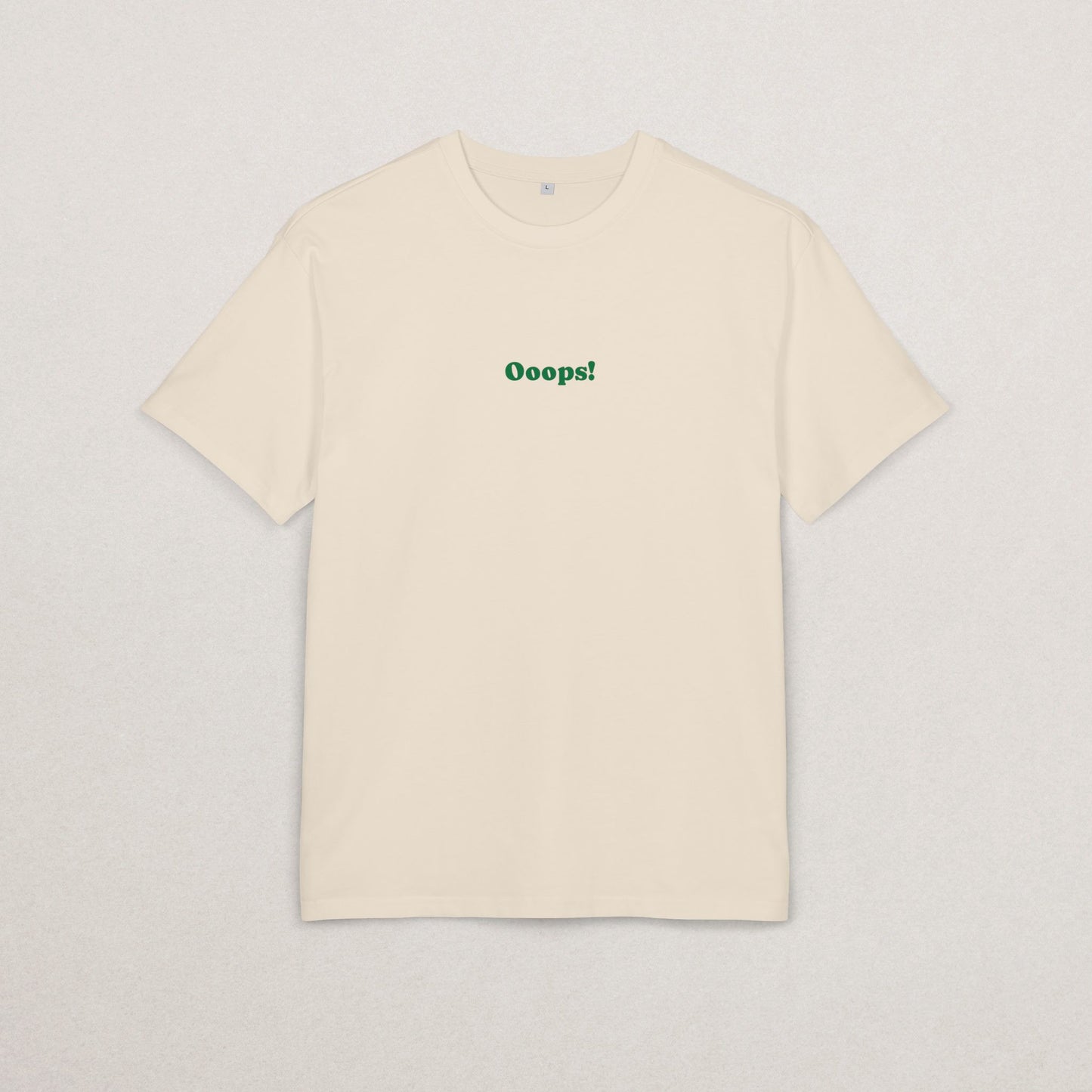 Heavy Oversize Tee - Scream Character T-Shirt with Fun Writing