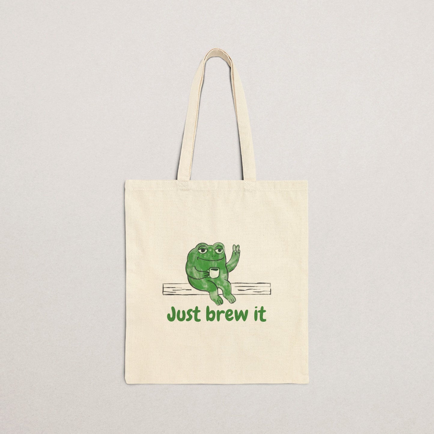 Funny Frog Tote Bag