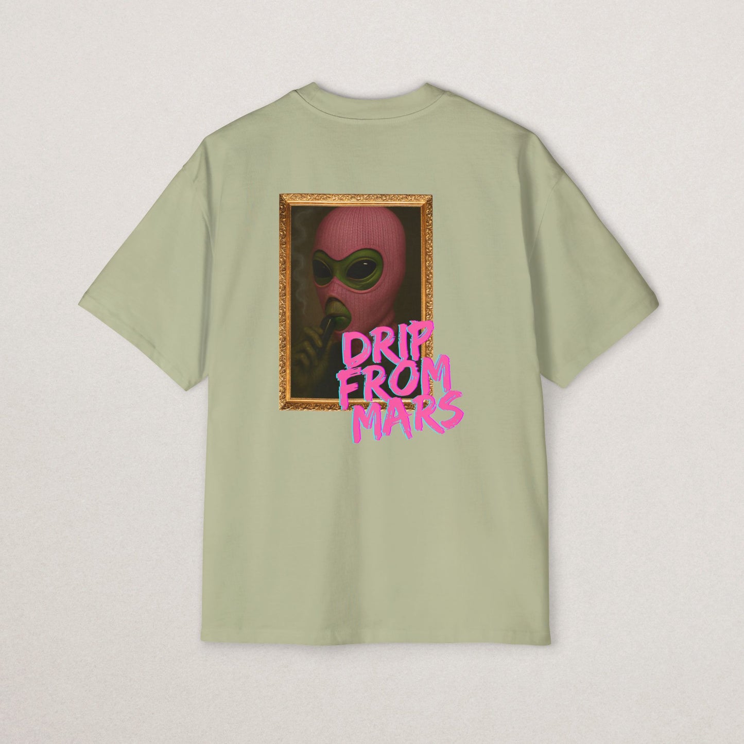 Men's Heavy Oversized Tee with 'Drip From Mars'