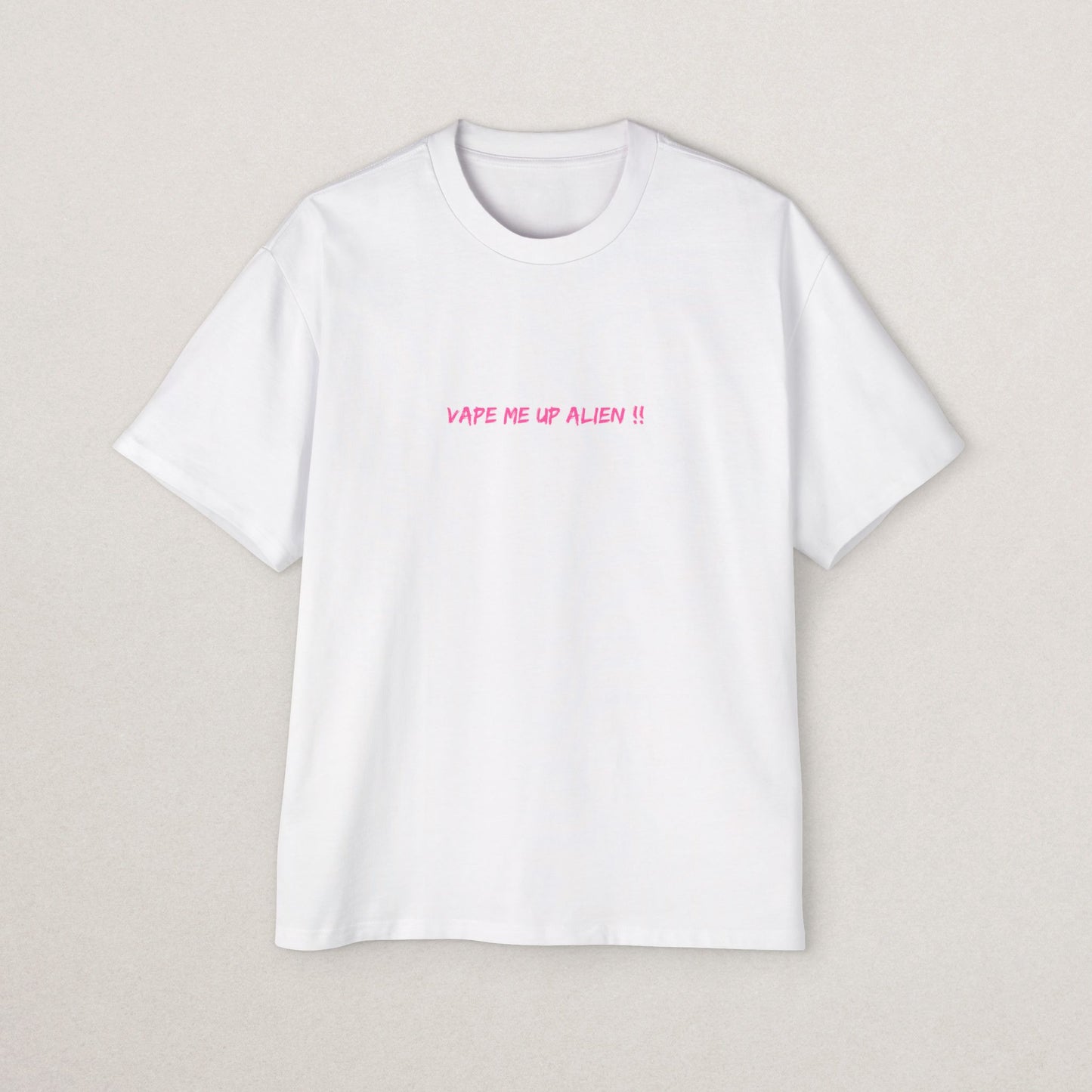 Vape Me Up Alien Oversized Tee - Casual Statement Shir