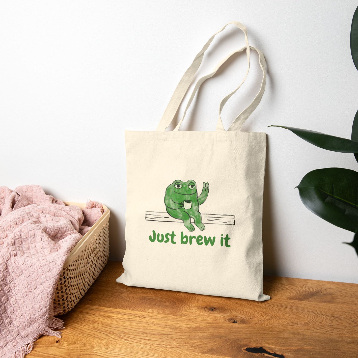 Funny Frog Tote Bag