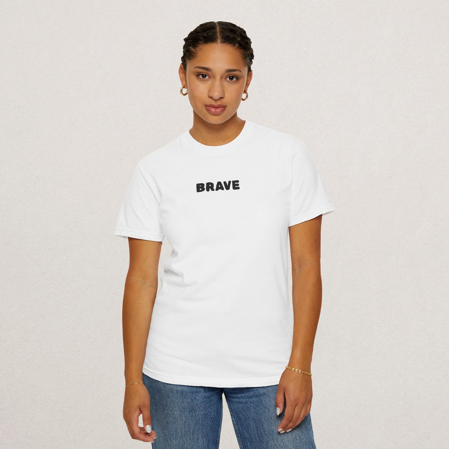 Brave Graphic T-Shirt, Unisex Casual Tee