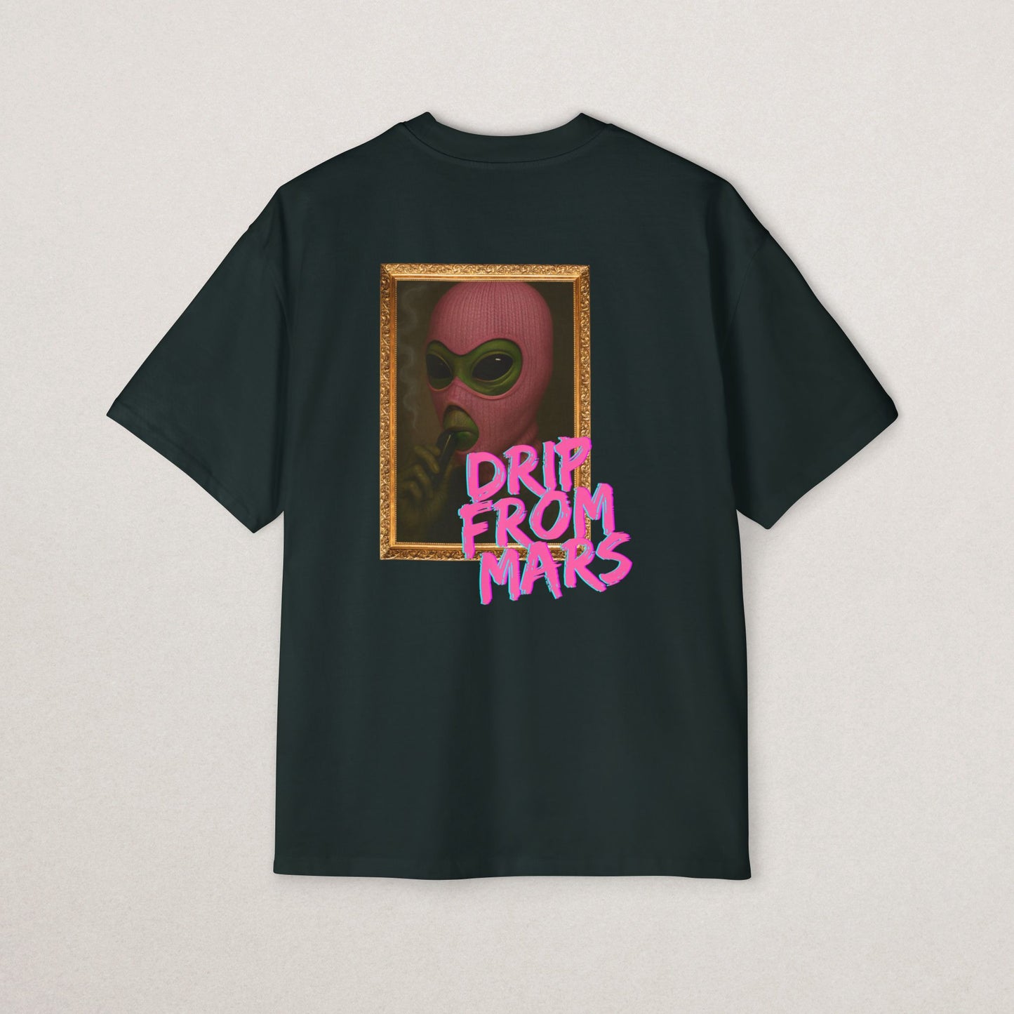 Men's Heavy Oversized Tee with 'Drip From Mars'