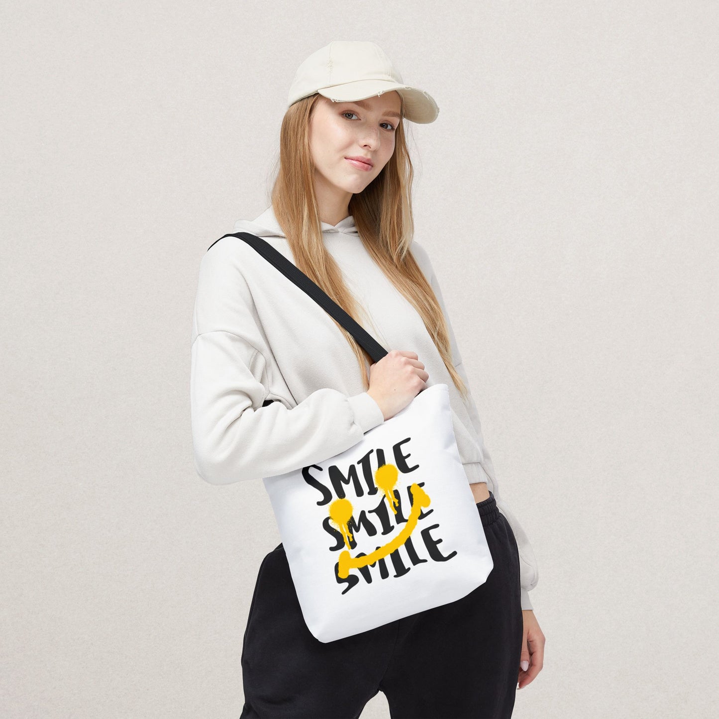 Cheerful Smile Tote Bag