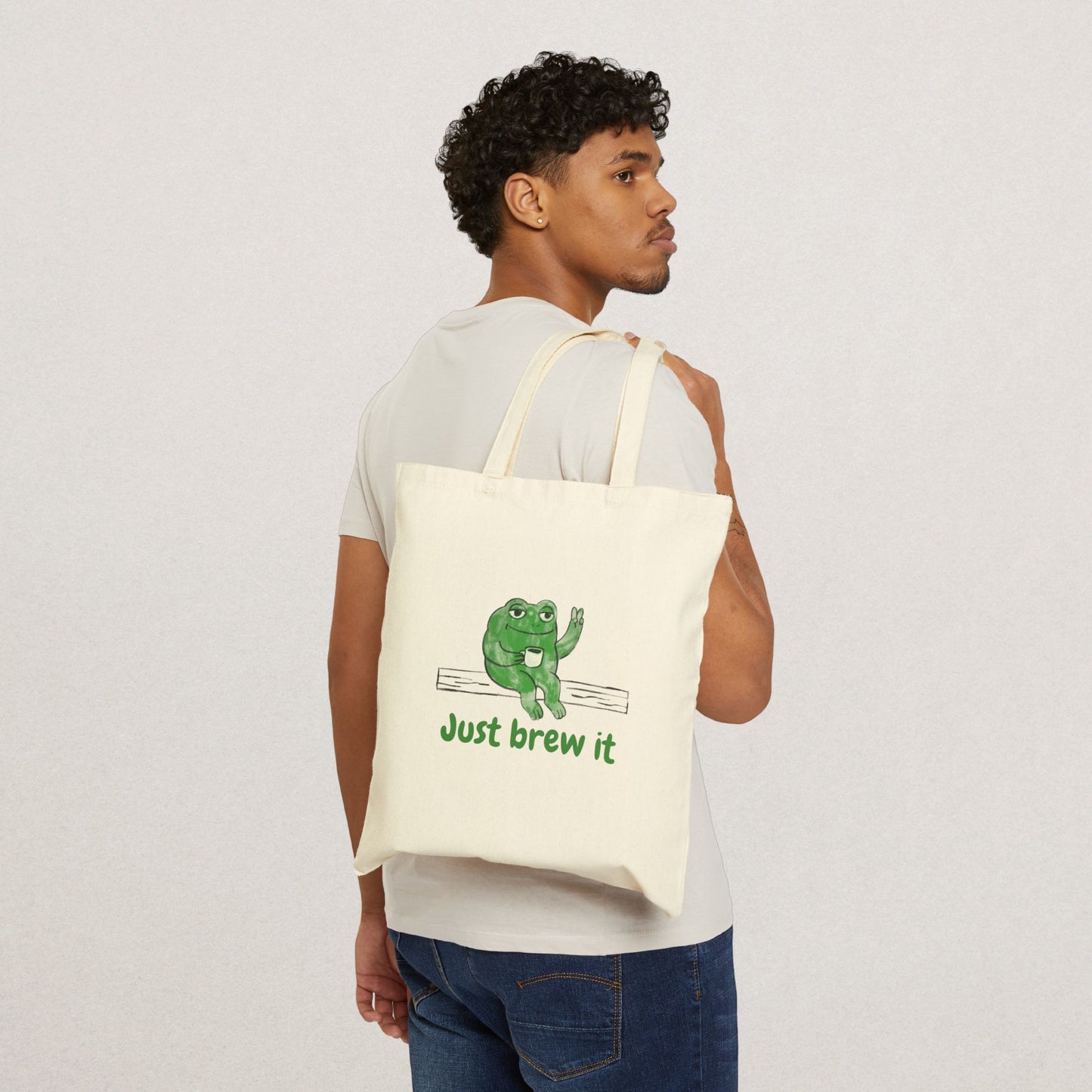 Funny Frog Tote Bag
