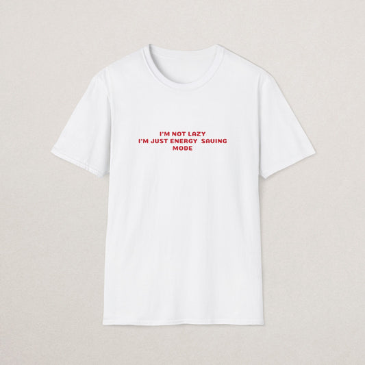 Funny Sloth Energy Saving T-Shirt