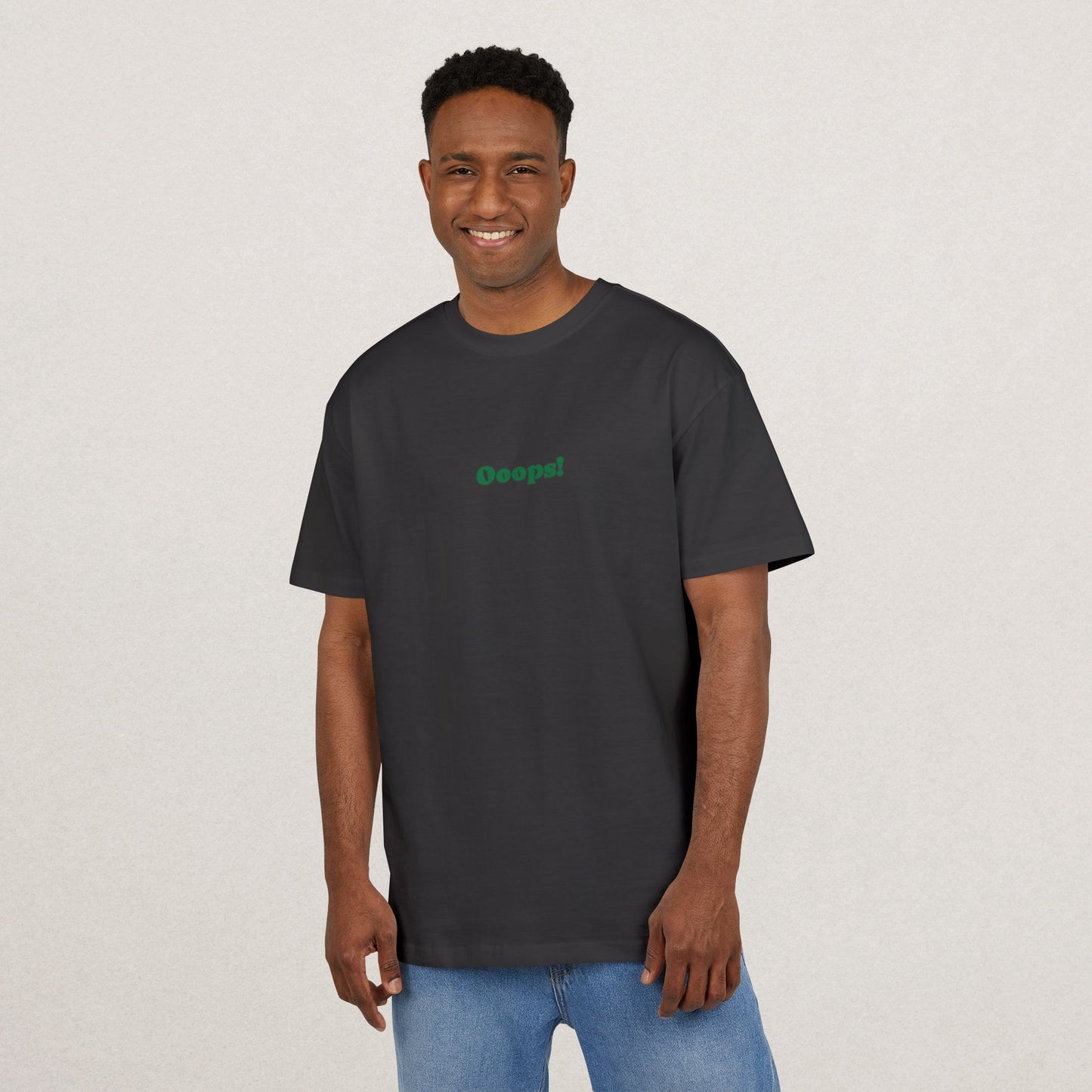 Heavy Oversize Tee - Scream Character T-Shirt with Fun Writing