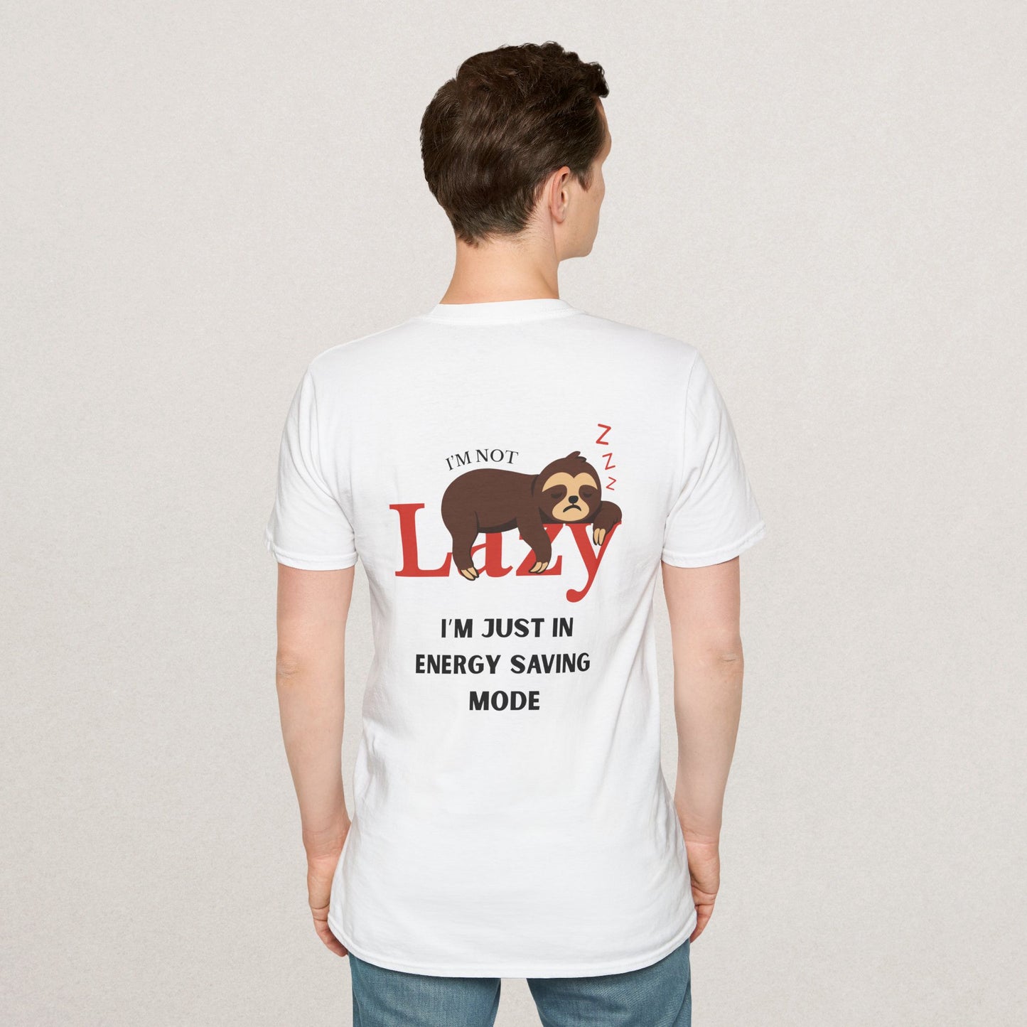 Funny Sloth Energy Saving T-Shirt