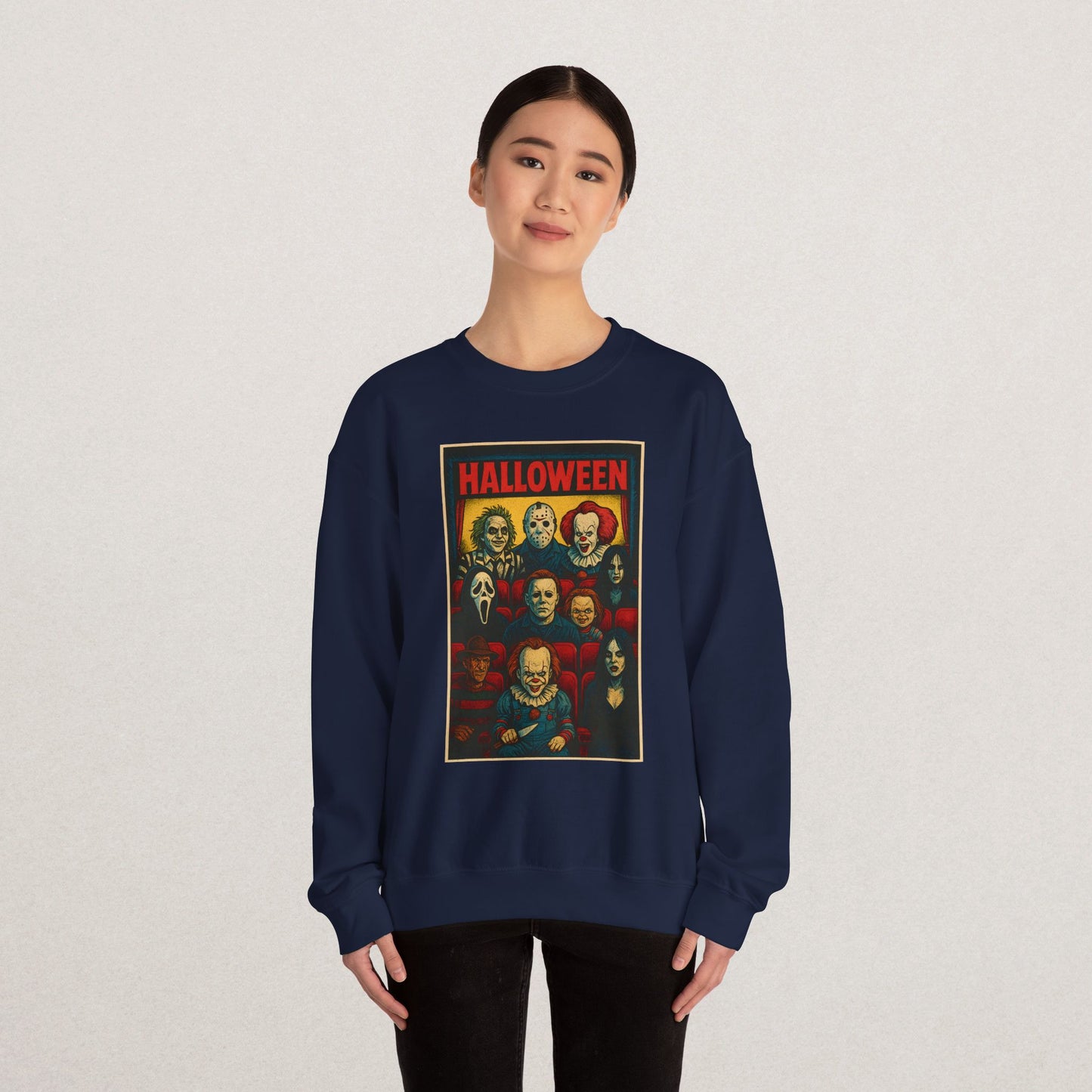 Halloween Horror Movie Crewneck Sweatshirt