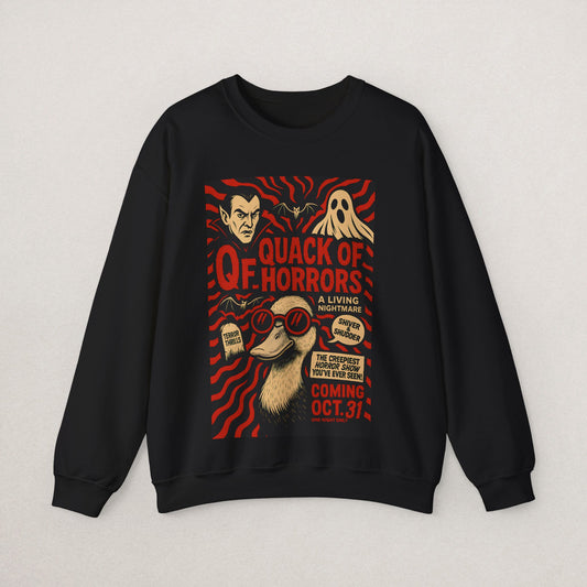 Halloween Vintage Quack of Horrors Crewneck Sweatshirt
