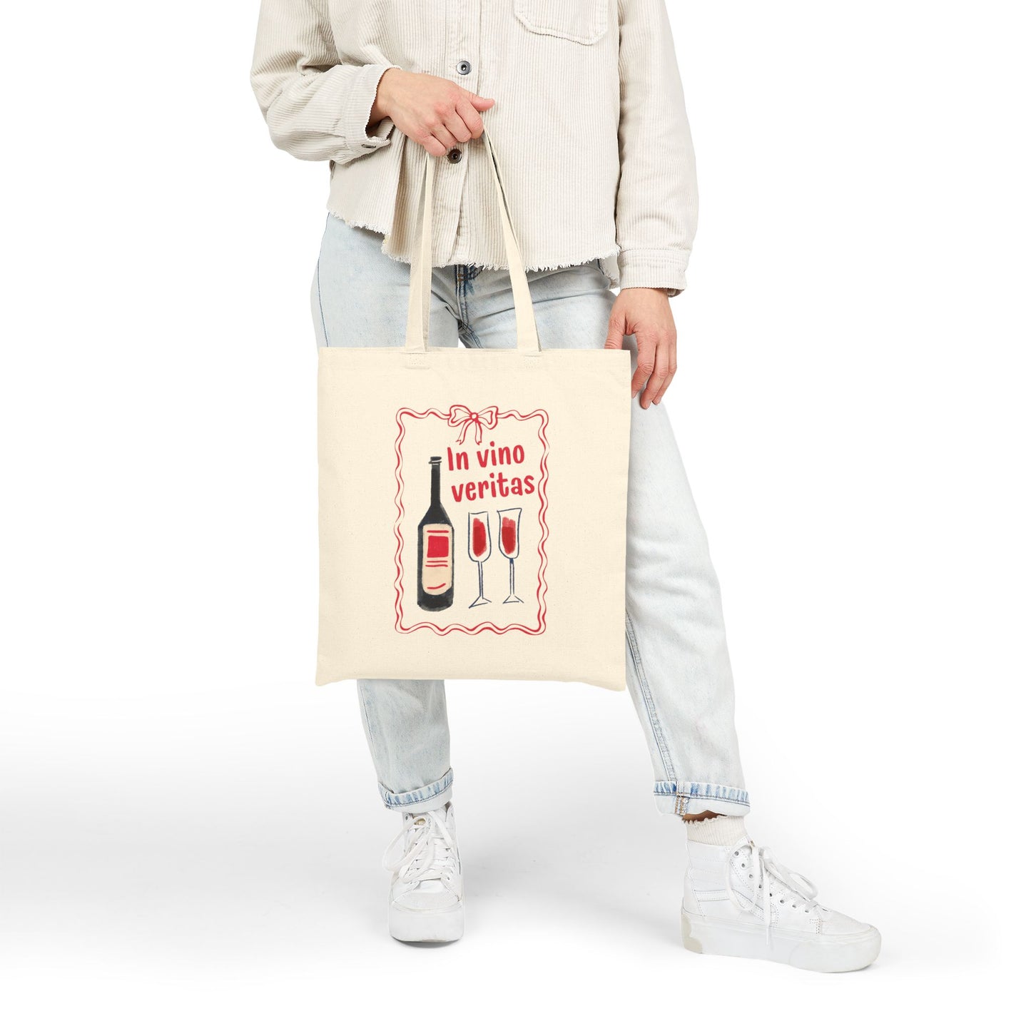 Wine Lover's Cotton Tote Bag