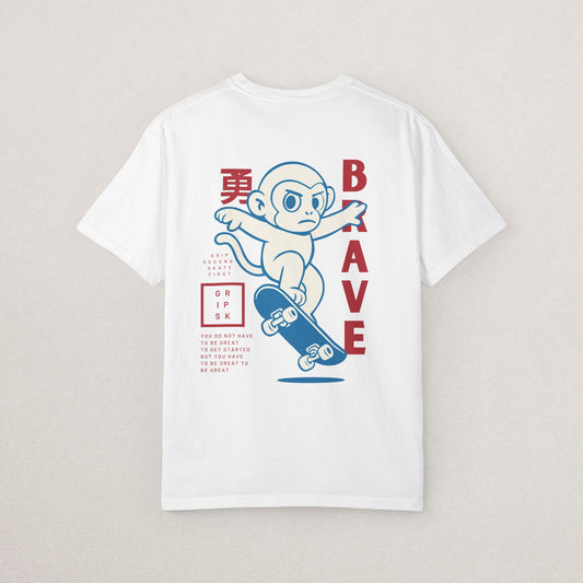 Brave Graphic T-Shirt, Unisex Casual Tee