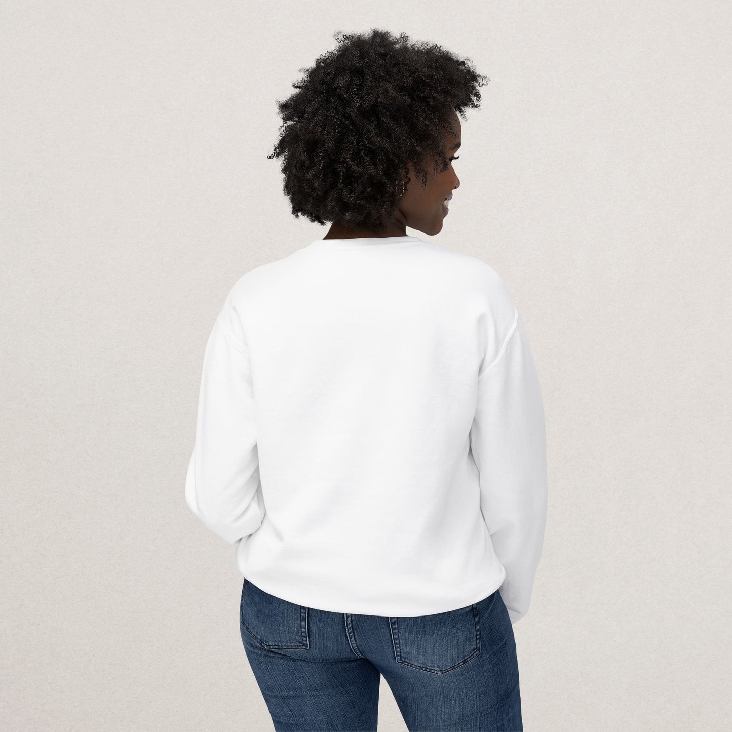 Unisex Lightweight Cotton Sweatshirt – “Coffee Ghost” Embroidered Design