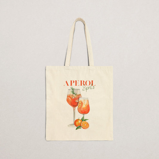 Aperol Spritz Tote Bag, Canvas Tote