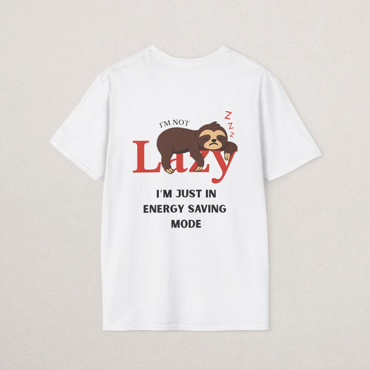 Funny Sloth Energy Saving T-Shirt