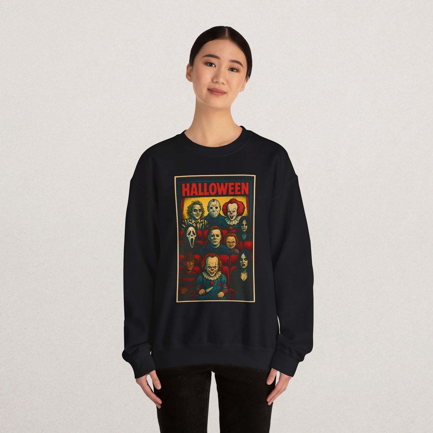 Halloween Horror Movie Crewneck Sweatshirt