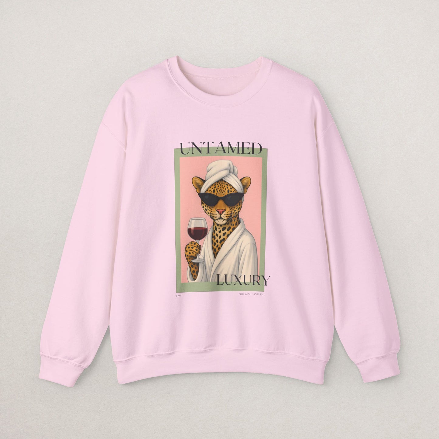 Chic Leopard Print Sweatshirt, Cozy Unisex Crewneck, Stylish Gift for Animal Lovers, Casual Luxury Apparel, Perfect for Everyday Wear