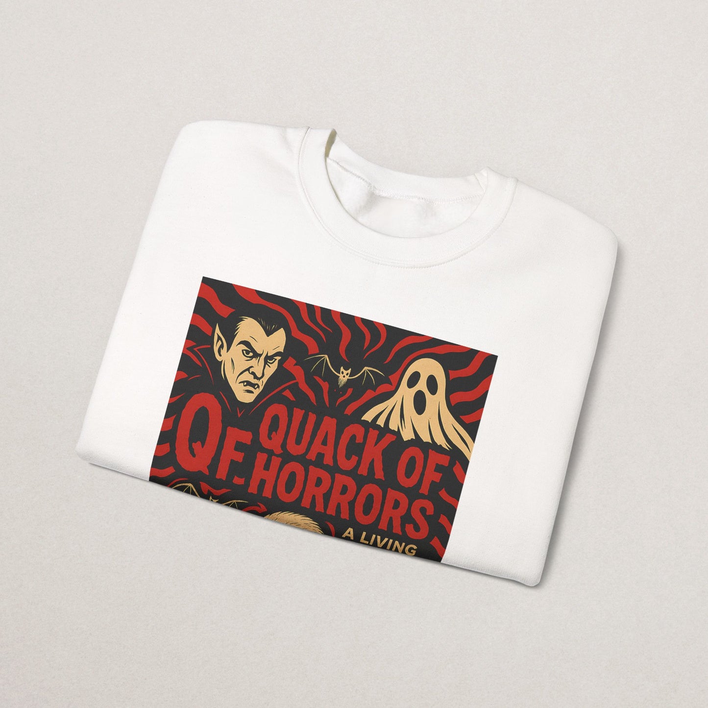 Halloween Vintage Quack of Horrors Crewneck Sweatshirt