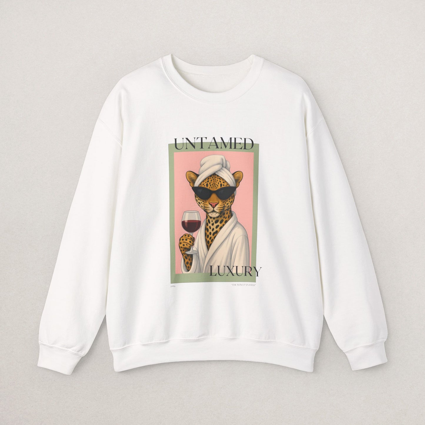 Chic Leopard Print Sweatshirt, Cozy Unisex Crewneck, Stylish Gift for Animal Lovers, Casual Luxury Apparel, Perfect for Everyday Wear