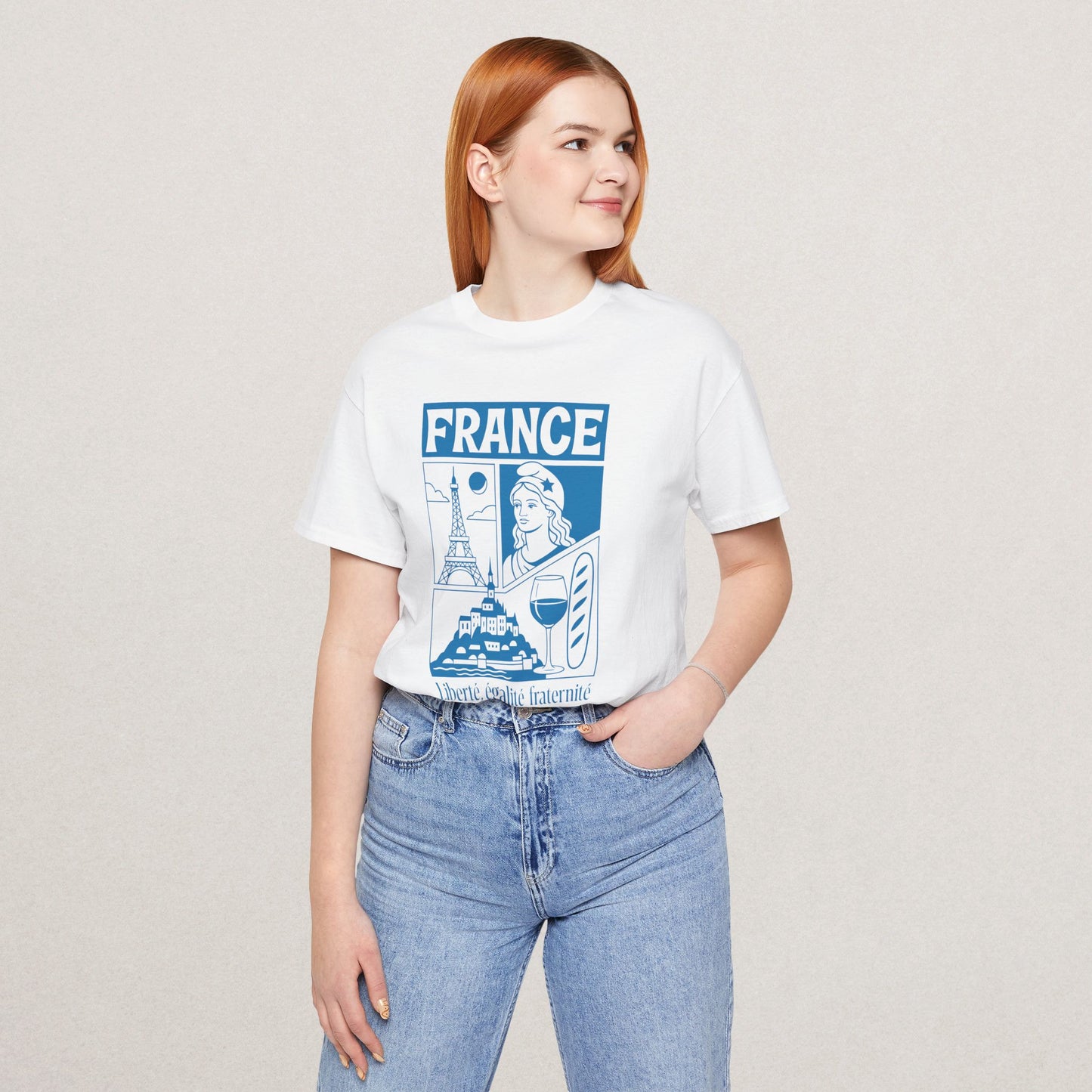 France Premium Cotton Graphic Tee