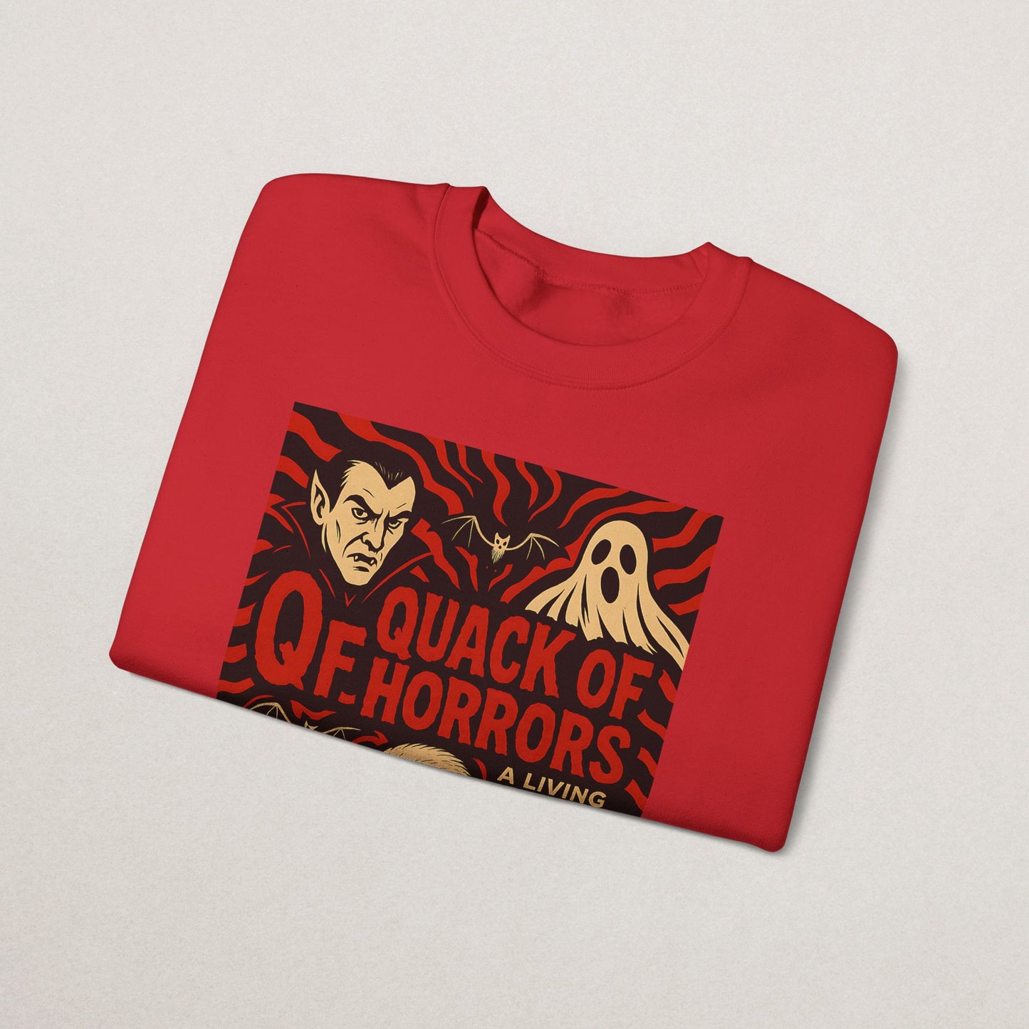 Halloween Vintage Quack of Horrors Crewneck Sweatshirt