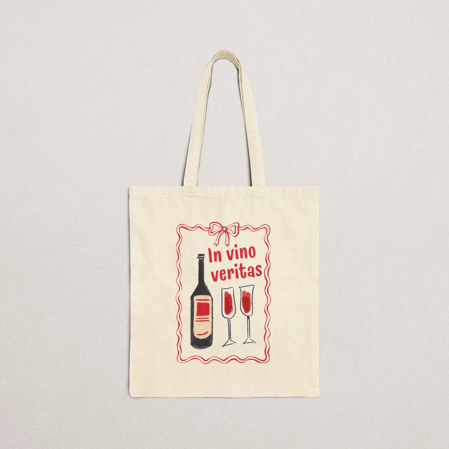Wine Lover's Cotton Tote Bag