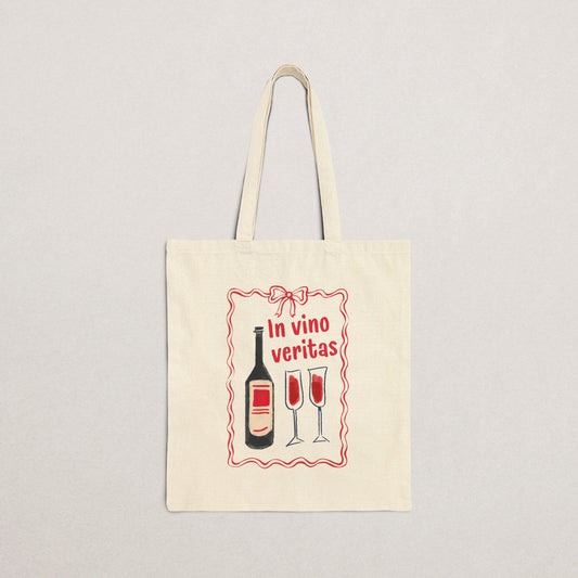 Wine Lover's Cotton Tote Bag