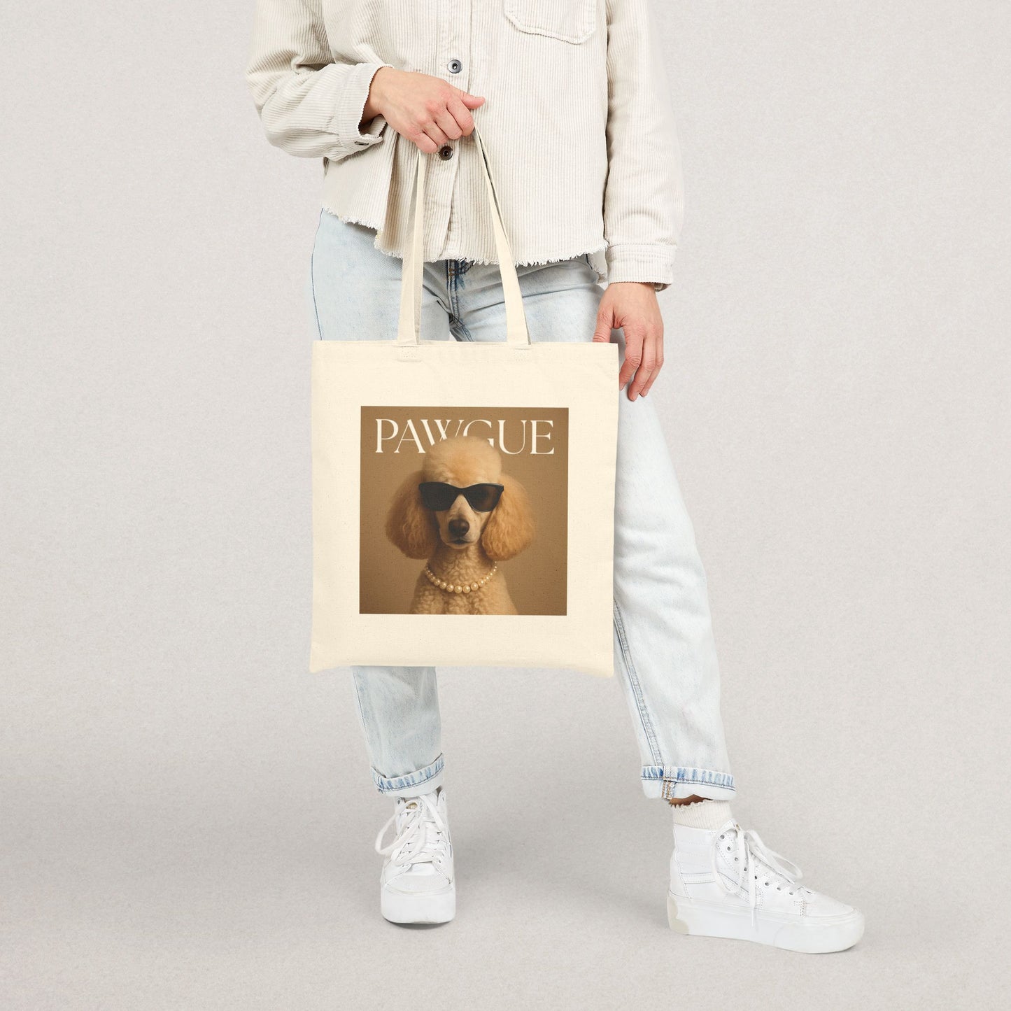 Stylish Dog Lover Tote Bag