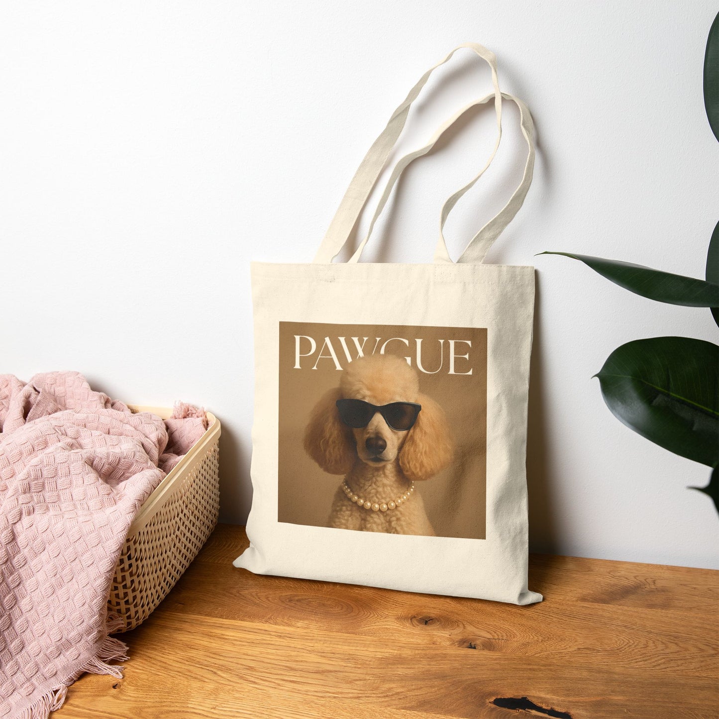 Stylish Dog Lover Tote Bag