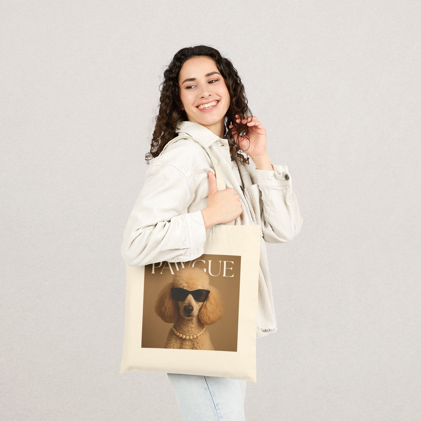 Stylish Dog Lover Tote Bag